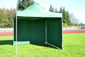 Cort de grădină Foarfecă PROFI 3x3m verde +4 pereți laterali
