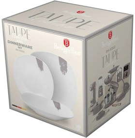 BerlingerHaus Set de 18 farfurii Taupe, alb-gri