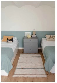 Covor albastru/crem lavabil/țesut manual din bumbac 140x200 cm Lanes Vintage Blue – Lorena Canals