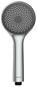WENKO 23991100 - Cap de duș Sistem de economisire a apei, 9,5 x 9,5 cm, crom lucios/gri