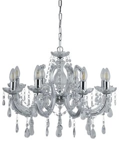 Searchlight - Lustră de cristal pe lanț MARIE 8xE14/40W/230V
