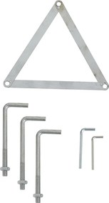 Lampă clasică de exterior neagră cu sticlă opal 210cm IP44 - Champs