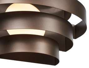 Lampă de perete modernă bronz incl. LED cu 3 trepte de intensitate luminoasă - Lines