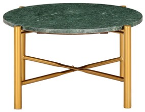 286450 vidaXL Masă de cafea verde 60x60x35 cm piatră naturală aspect marmură