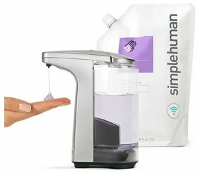 Dozator de săpun Simplehuman fără atingere 237 ml, nichel mat