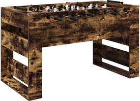 vidaXL Masă de Foosball Stejar Afumat 146,5 x 74 x 85 cm Lemn compozit