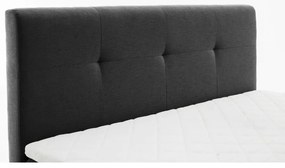 Pat boxspring gri antracit 180x200 cm Stockholm – Meise Möbel