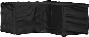 vidaXL Husă mobilier de grădină în formă de L 12 ocheți, 185x185x90 cm