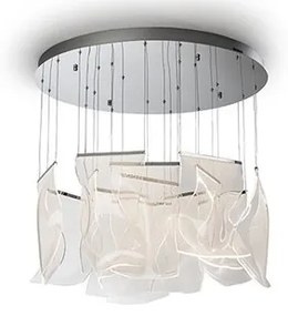Lustra LED suspendata design ultra-modern Velos 13L crom