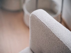 Fotoliu de design bej inchis ALPAH LOOP