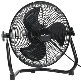 51452 vidaXL Ventilator de podea, 3 viteze, 60 cm, 120 W, negru