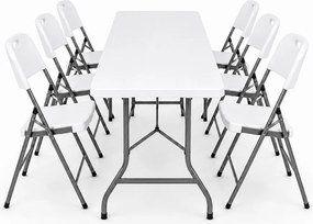 Set catering/camping - masă ESSEN + 6x scaune BERLIN