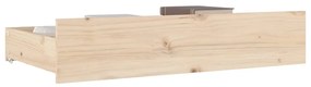 Sertare pentru pat, 4 buc., lemn masiv de pin Maro, 90 x 57 x 18 cm
