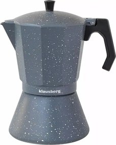 La mâna a doua: Cafetiera moka Klausberg KB 7547, 9 cesti, Inductie, Marmura gri