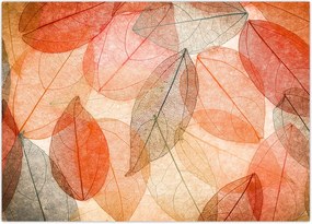 Tablou cu frunzele de toamnă pictate (70x50 cm)
