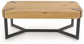 Masa de cafea Lavida stejar auriu/negru L110 cm