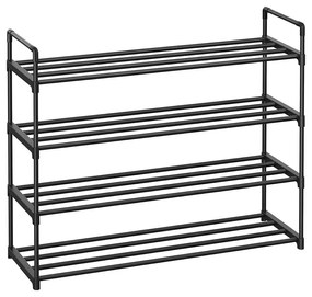 Suport metalic pentru pantofi cu 4 niveluri 92x30x72cm