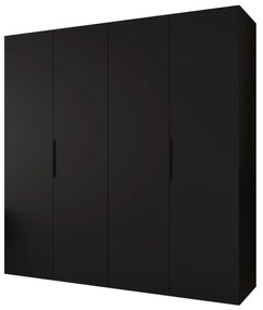 Dulap de haine 200 cm Mirabella 1 (Negru + Negru). 1126363