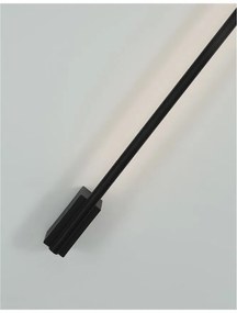 Aplica de perete LED design liniar GROPIUS negru, L-120cm, H-7cm
