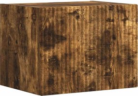 vidaXL Dulap TV de perete Pe perete Stejar fumuriu 60 x 31 x 29.5 cm