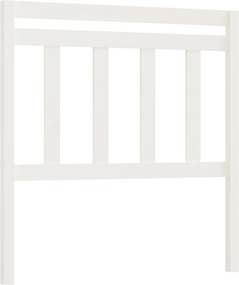 vidaXL Tăblie de pat, alb, 96x4x100 cm, lemn masiv de pin