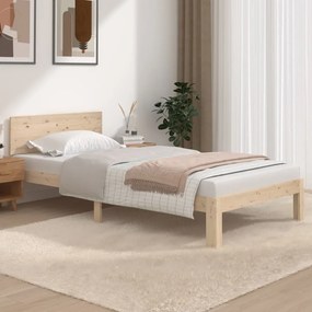 833111 vidaXL Cadru de pat, 100x200 cm, lemn masiv de pin
