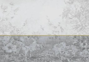 Fototapet - Flri pe fundal gri (254x184 cm)