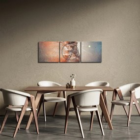 Tablou - Jucător de tenis (cu ceas) (90x30 cm)