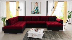 Colțar Talina cu funcție de dormit (Dreapta U) (Kronos 02 + Kronos 07 + Kronos 02). 1059442