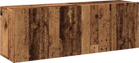 vidaXL Comodă TV de perete, 2 buc. lemn vechi, 60x30x41 cm