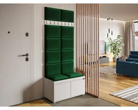 Mobilier pentru hol Kendora 80 (cu 12 buc panouri tapițate Pazara 40x30) (manila 35). 1054005