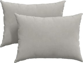 vidaXL Perne pentru canapea 2 pcs Gri deschis 70 x 50 cm țesătură