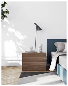 Noptieră cu 2 sertare TemaHome Aurora, maro