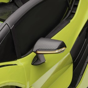 Masina electrica pentru copii 12V Lamborghini, telecomanda, viteza 3-8 km/h, 108x62x40cm, Verde HOMCOM | Aosom Romania