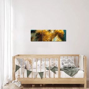 Tablou - Îngerii sărutăndu-se (cu ceas) (90x30 cm)