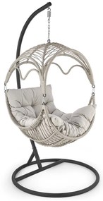 Scaun suspendat Rasmus, gri/negru