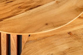 Set de 2 masute din lemn de salcam VALHALLA