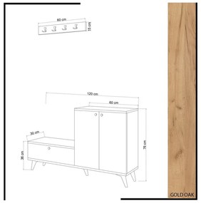 Set de hol Evva White and Oak