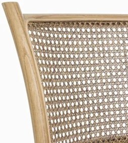 Scaun natural din rachita si lemn de Ulm, Carrel Bizzotto