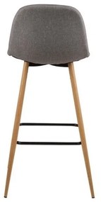 Set 2 scaune pentru bar Actona Wilma Barstool Vintage, gri deschis