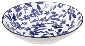 Farfurie adanca din portelan MARIA, model floral, Ø 20 cm