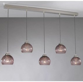 Lustra moderna cu 5 pendule design italian 10006 Amethyst