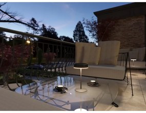 Lampă de masă LED solară reîncărcabilă, reglabilă VIVIEN, 3W/5V, 2700K, IP54, negru