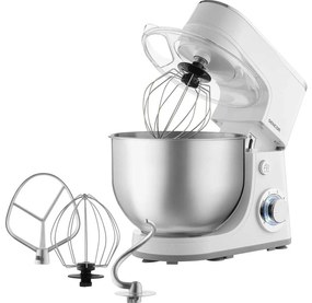 Robot de bucătărie cu castron din oțel inoxidabil Sencor 1300W/230V alb