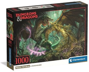Dungeons &amp; Dragons Poison Puzzle Compact 1000 piese Clementoni