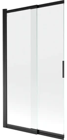 Mexen Fox paravan de baie cu 2 uși glisante 100 x 150 cm, transparent, negru - 891-100-002-70-00