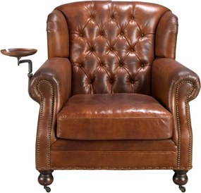 Fotoliu design italian, Piele Naturala, Chesterfield 5156