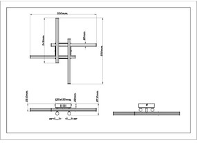 Plafonieră LED Globo 67346-24 KIRINA LED/24W/230V 4000K crom mat