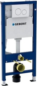 Set rezervor WC cu cadru incastrat Geberit Duofix cu set fixare si clapeta alba Delta20
