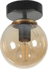 Lustra 846STL5215, negru/transparent, sticla/metal, 15x20 cm